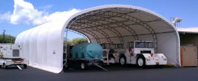 Fabric Shelters for Equipment Storage