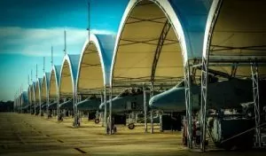 Fabric Airplane Hangar